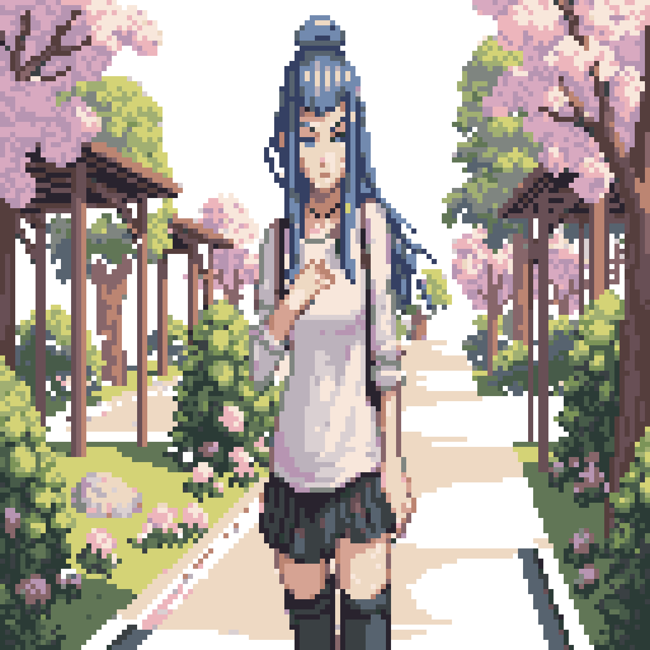 Portrait of Character from Chest Up pixel art