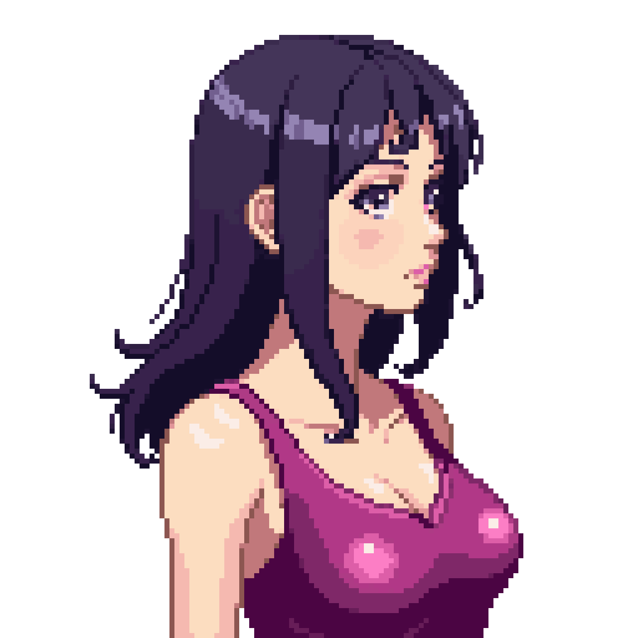 Portrait of Character from Chest Up pixel art