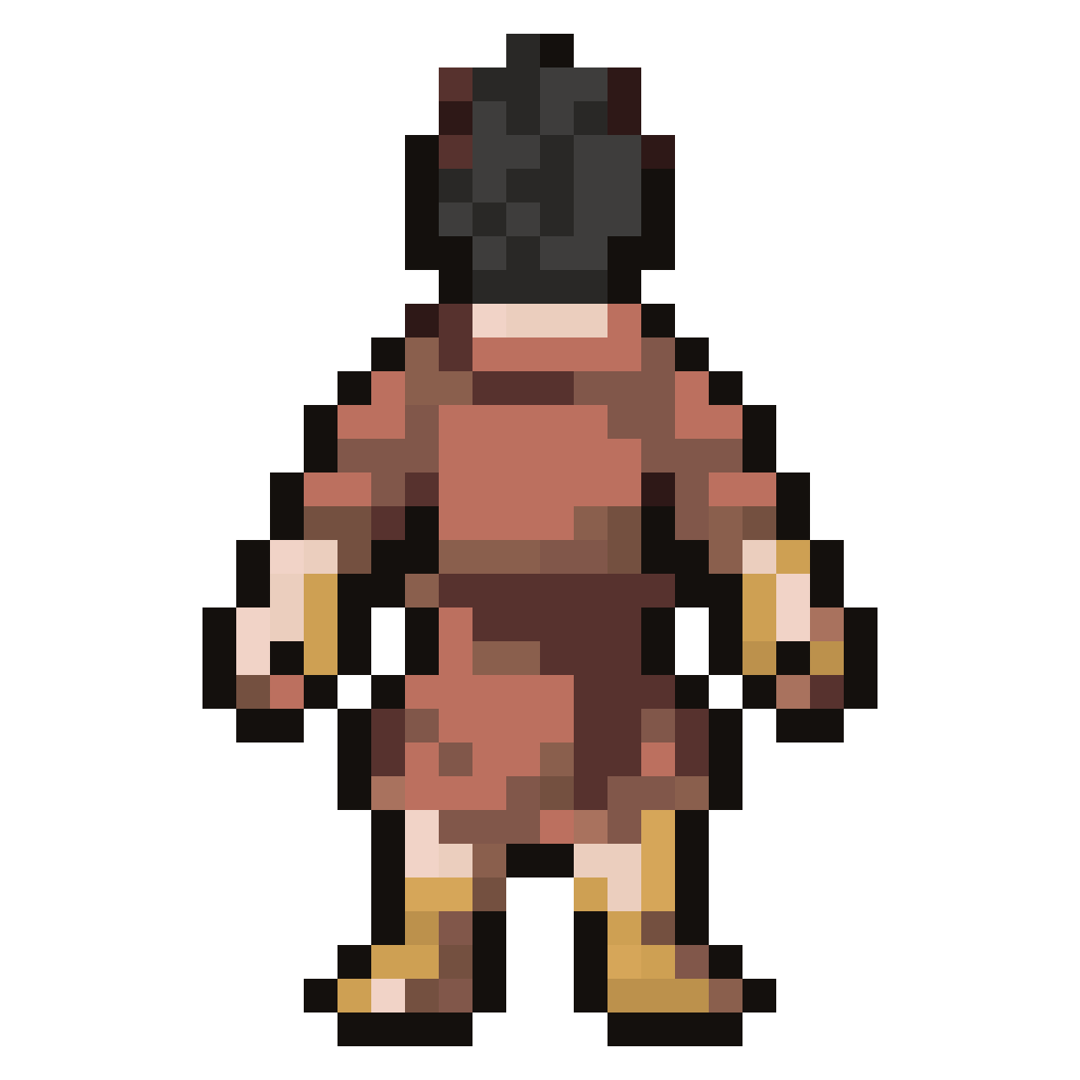 Square Pixel Art Tank pixel art