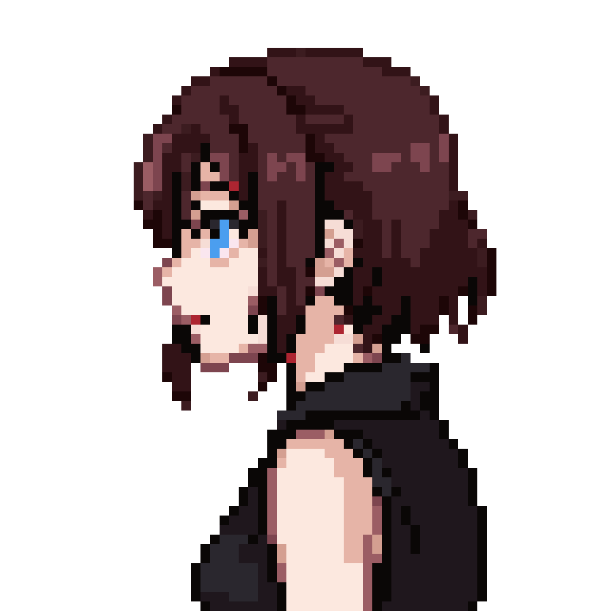 more anime style character pixel art