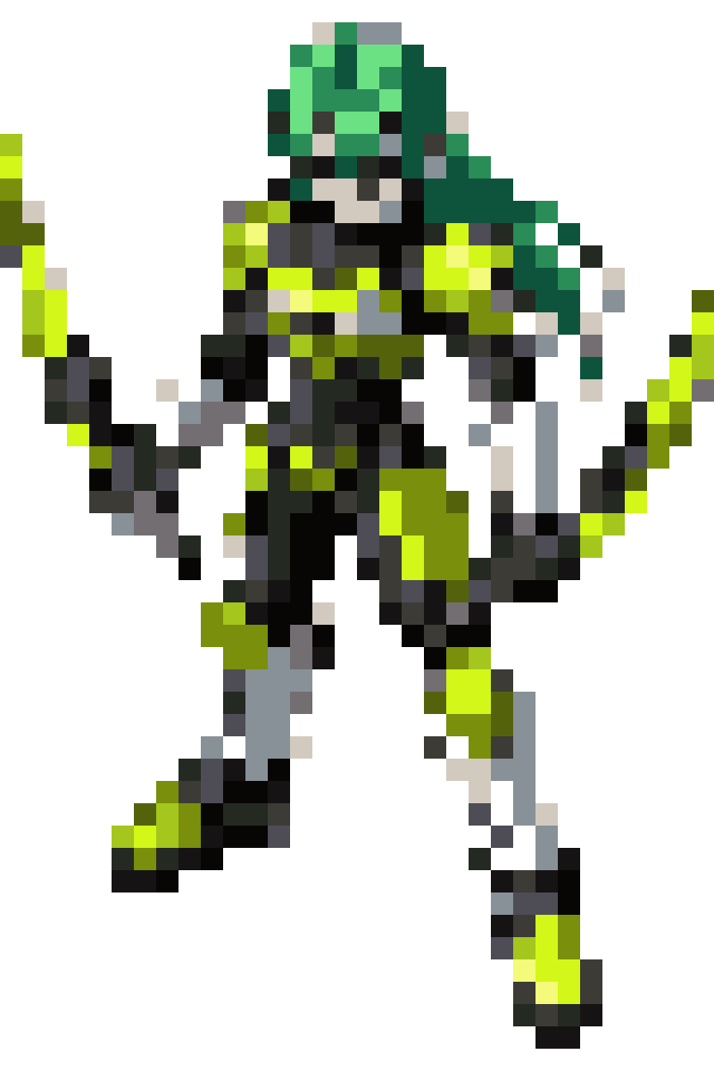 Create a Megaman Battlenetwork style pixel art