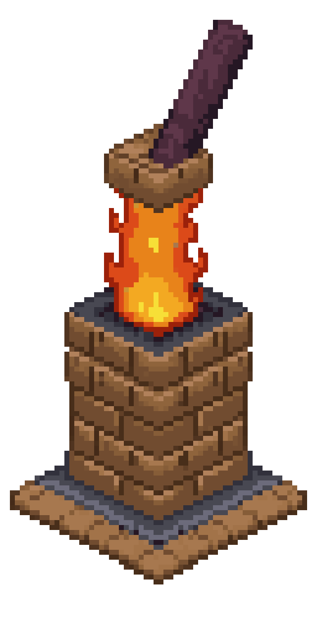 single coil stove sprite pixel art