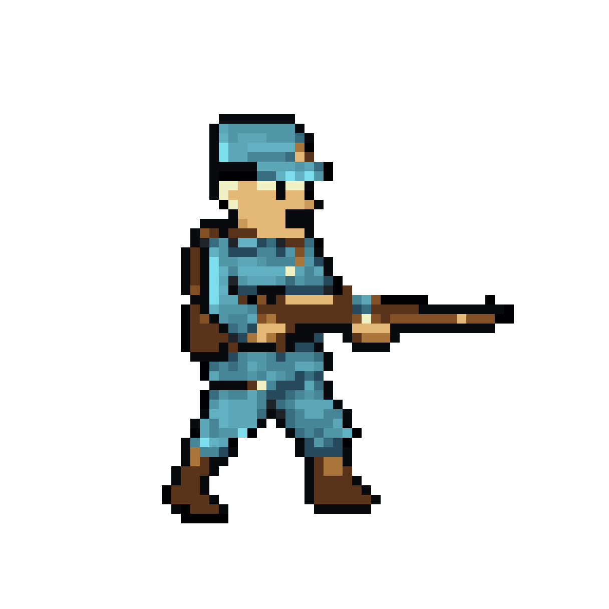 Austro-Hungarian WW1 Soldier Pixel pixel art