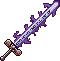 enchanted glowing longsword